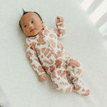 Zip-Up Footie Pajama - Gingerbread