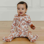Zip-Up Footie Pajama - Gingerbread