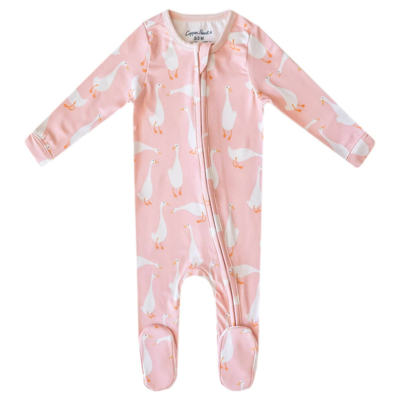 Zip-Up Footie Pajama - Goosie