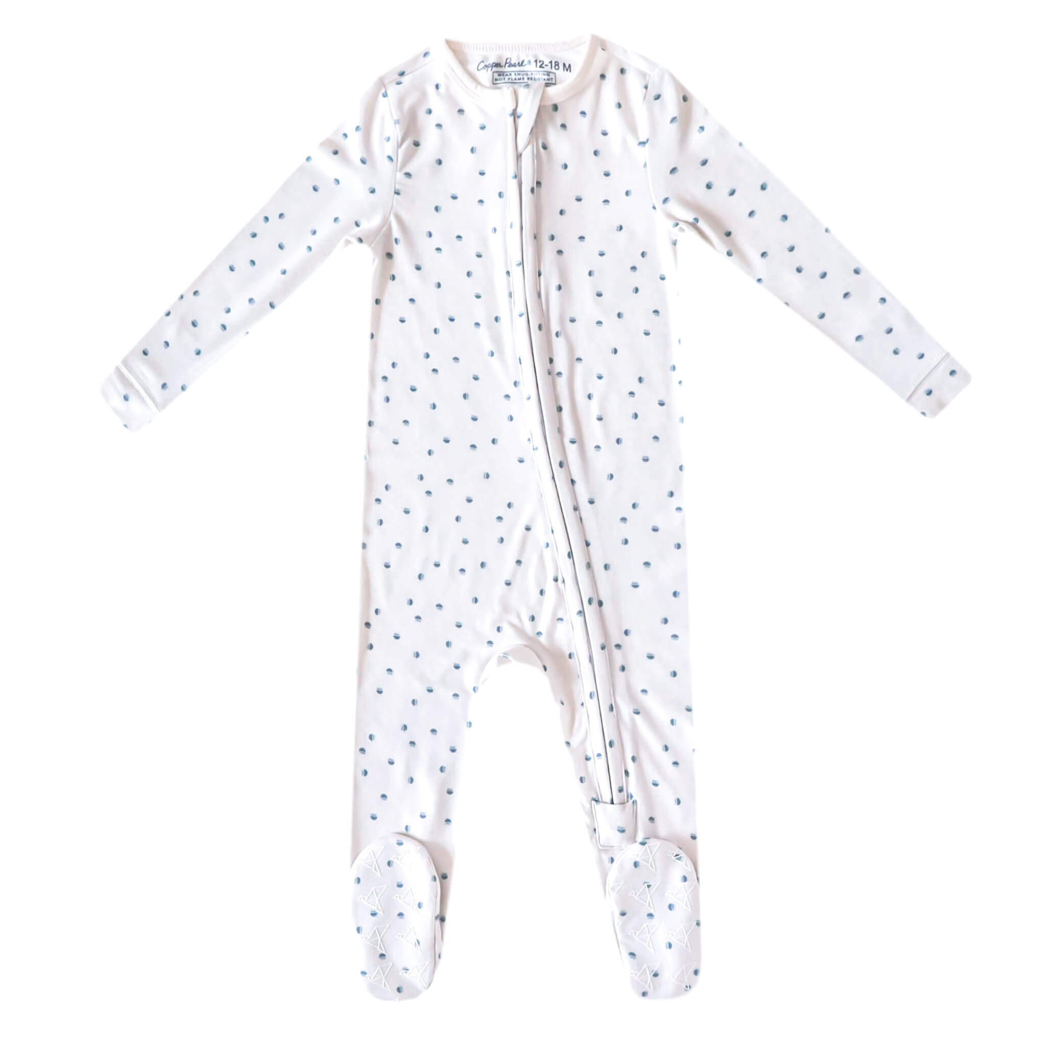 Zip-Up Footie Pajama - Haze