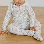 Zip-Up Footie Pajama - Haze