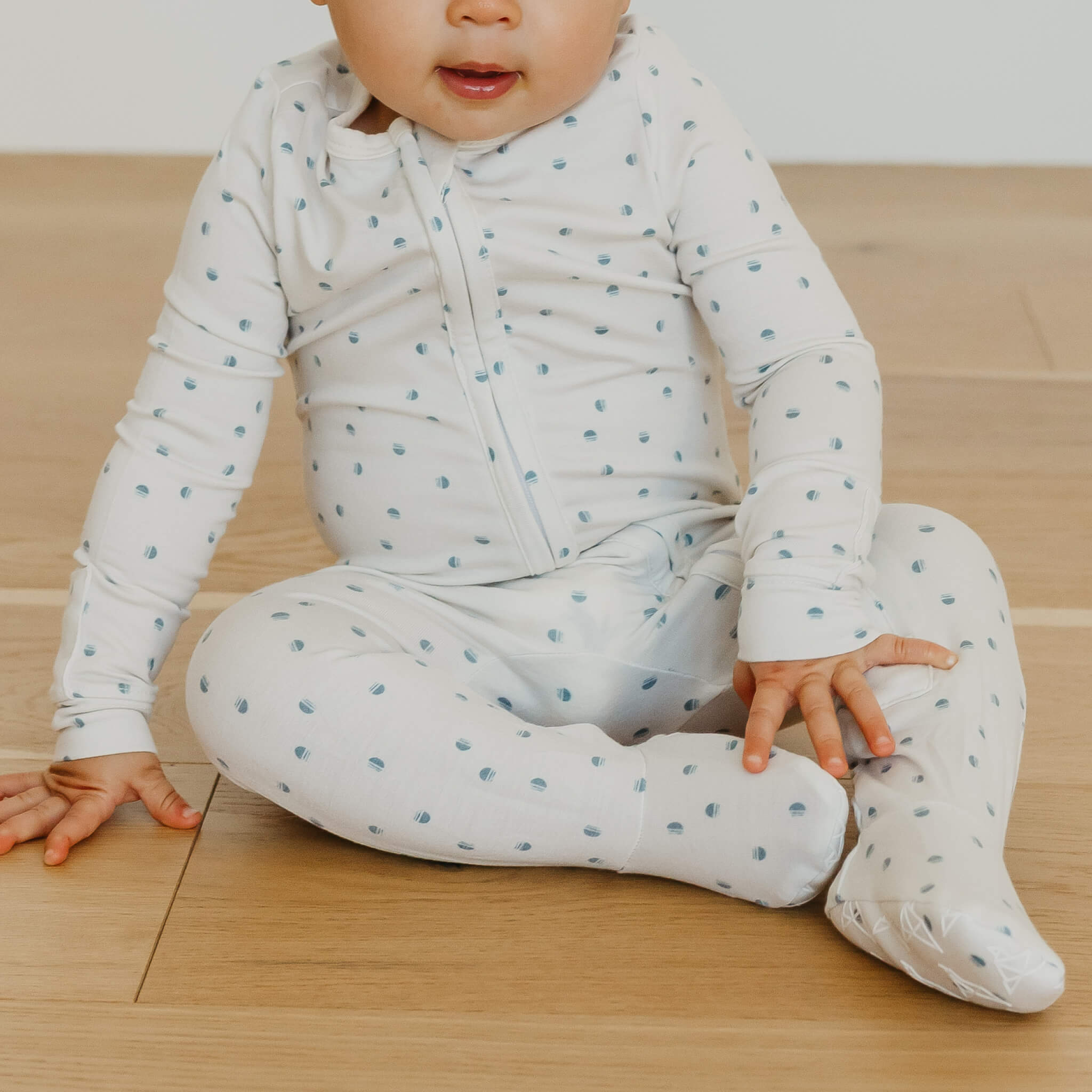 Zip-Up Footie Pajama - Haze