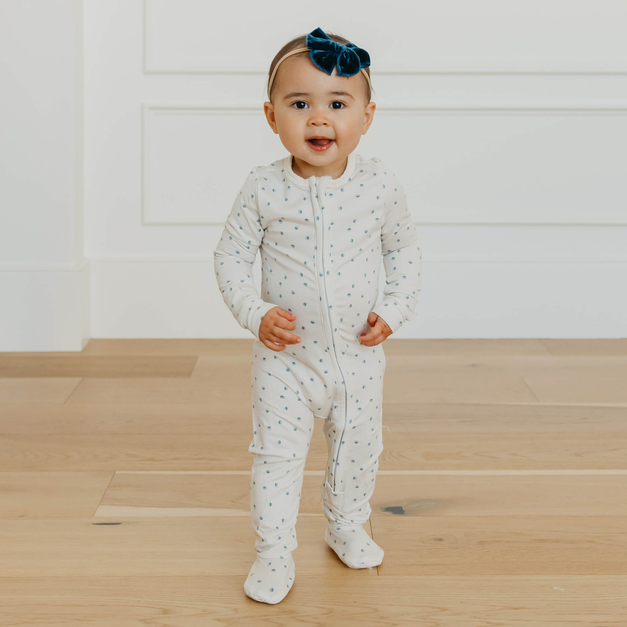 Zip-Up Footie Pajama - Haze