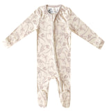 Zip-Up Footie Pajama - Jurassic Park Fossils