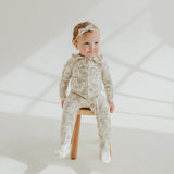 Zip-Up Footie Pajama - Jurassic Park Fossils