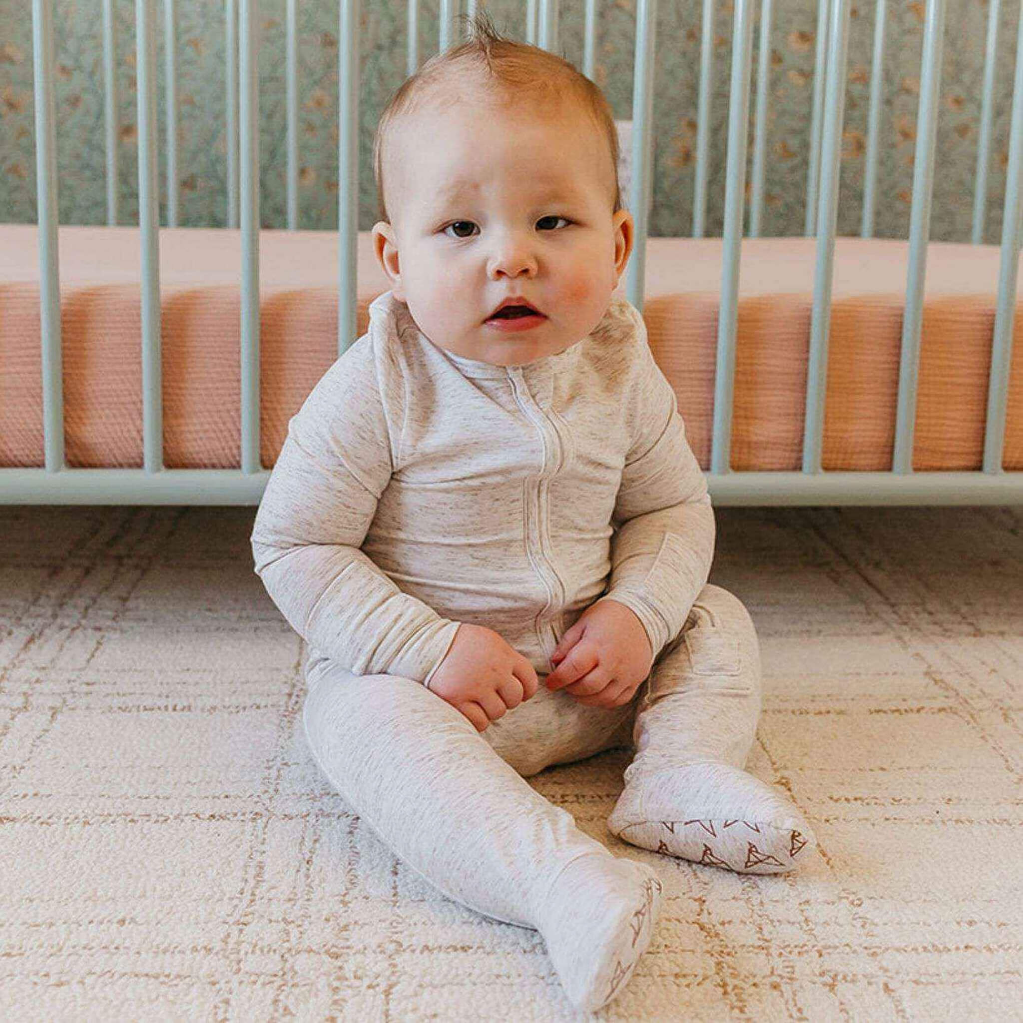 Zip-Up Footie Pajama - Oat