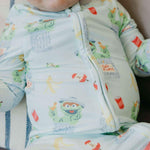 Zip-Up Footie Pajama - Oscar the Grouch