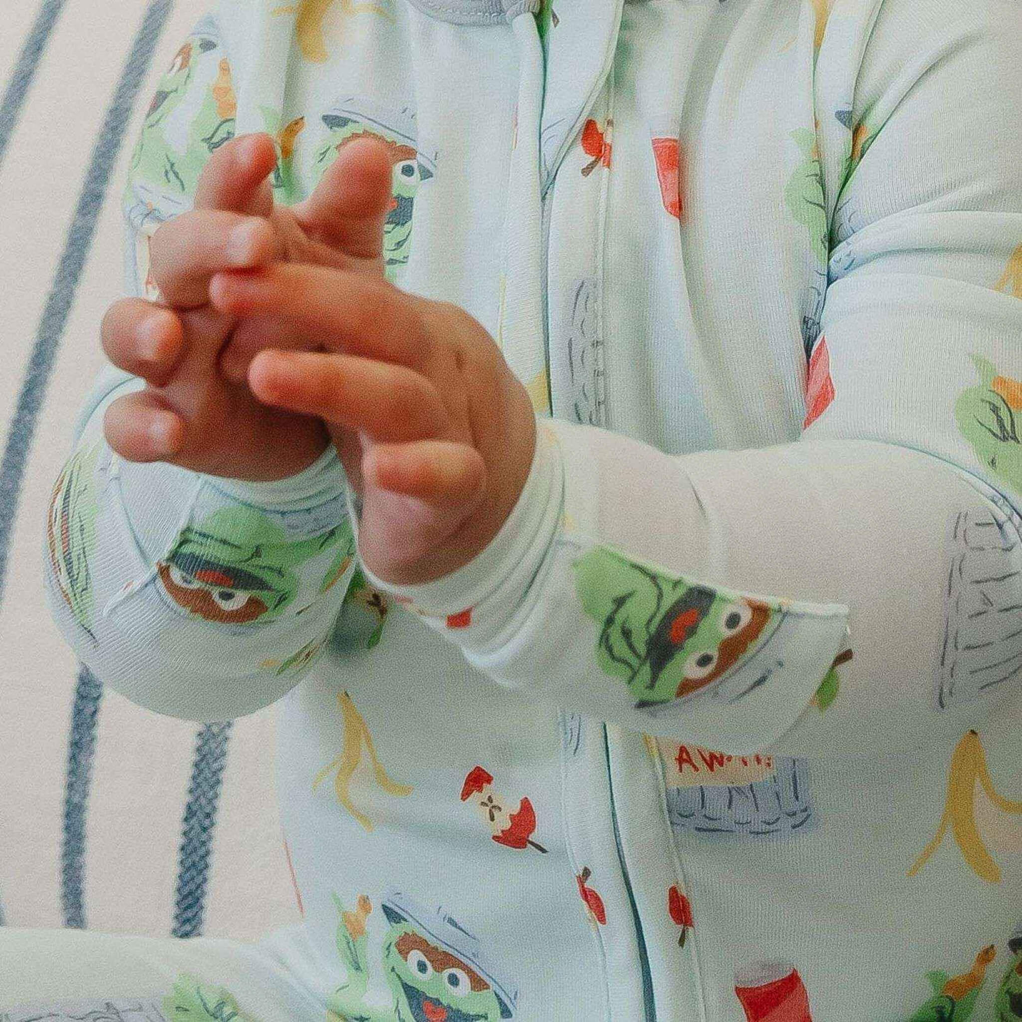 Zip-Up Footie Pajama - Oscar the Grouch