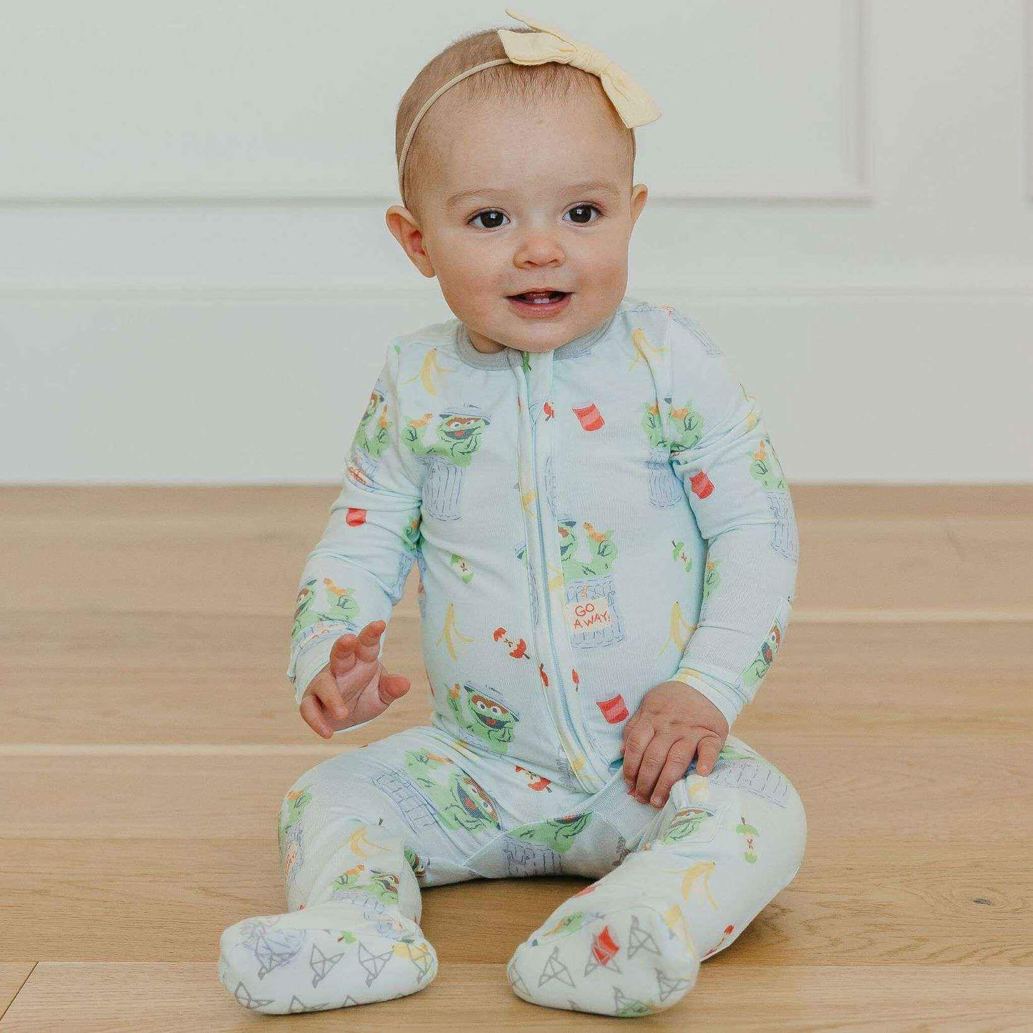 Zip-Up Footie Pajama - Oscar the Grouch