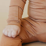 Zip-Up Footie Pajama - Pecan