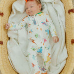 Zip-Up Footie Pajama - Sesame Friends