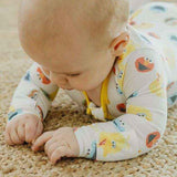 Zip-Up Footie Pajama - Sesame Scribbles