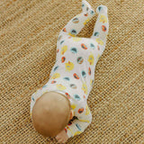 Zip-Up Footie Pajama - Sesame Scribbles