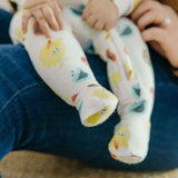 Zip-Up Footie Pajama - Sesame Scribbles