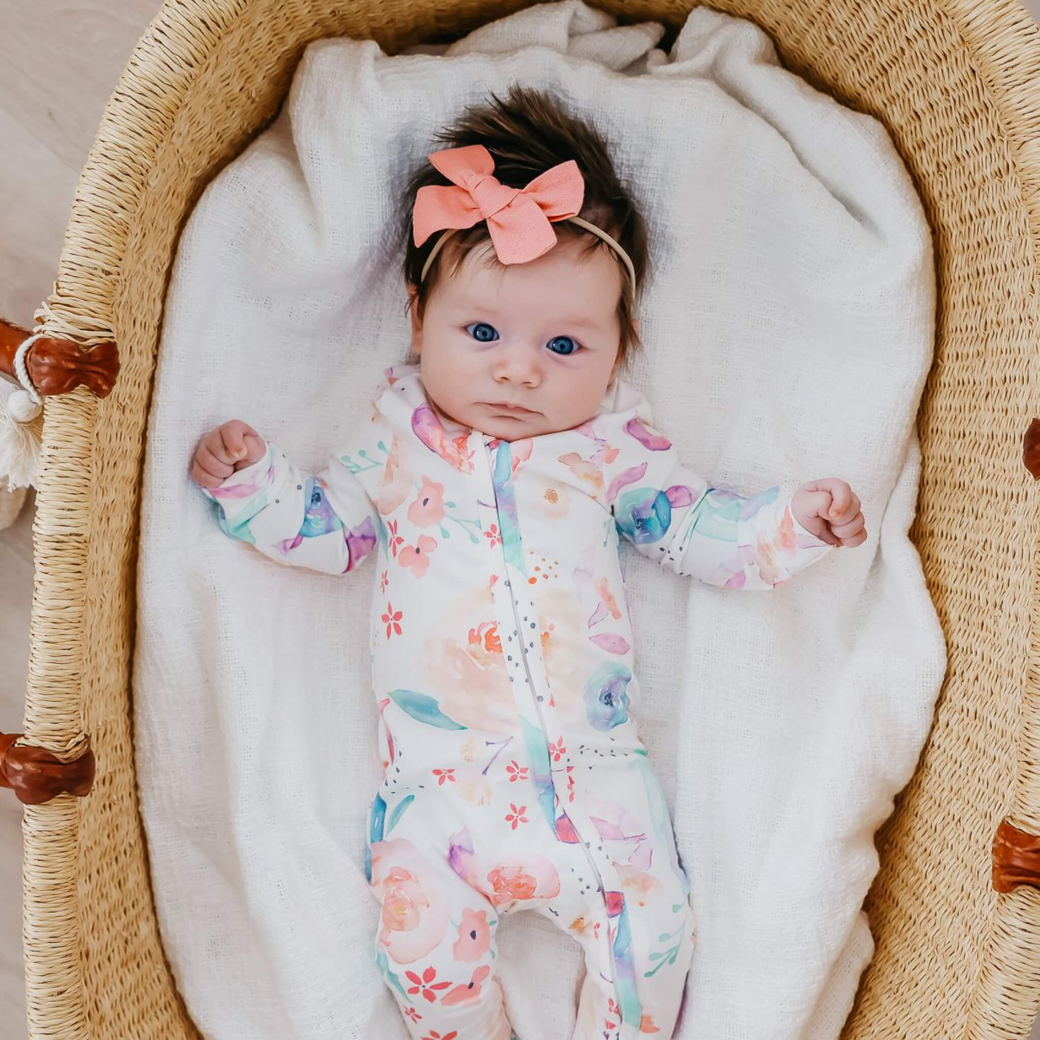 Zip Up Footie Pajama Set - Bloom