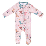 Zip Up Footie Pajama Set - Cheyenne