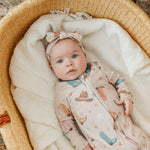 Zip Up Footie Pajama Set - Cheyenne