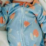 Zip Up Footie Pajama Set - Clementine