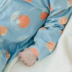 Zip Up Footie Pajama Set - Clementine