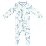 Zip Up Footie Pajama Set - Daphne