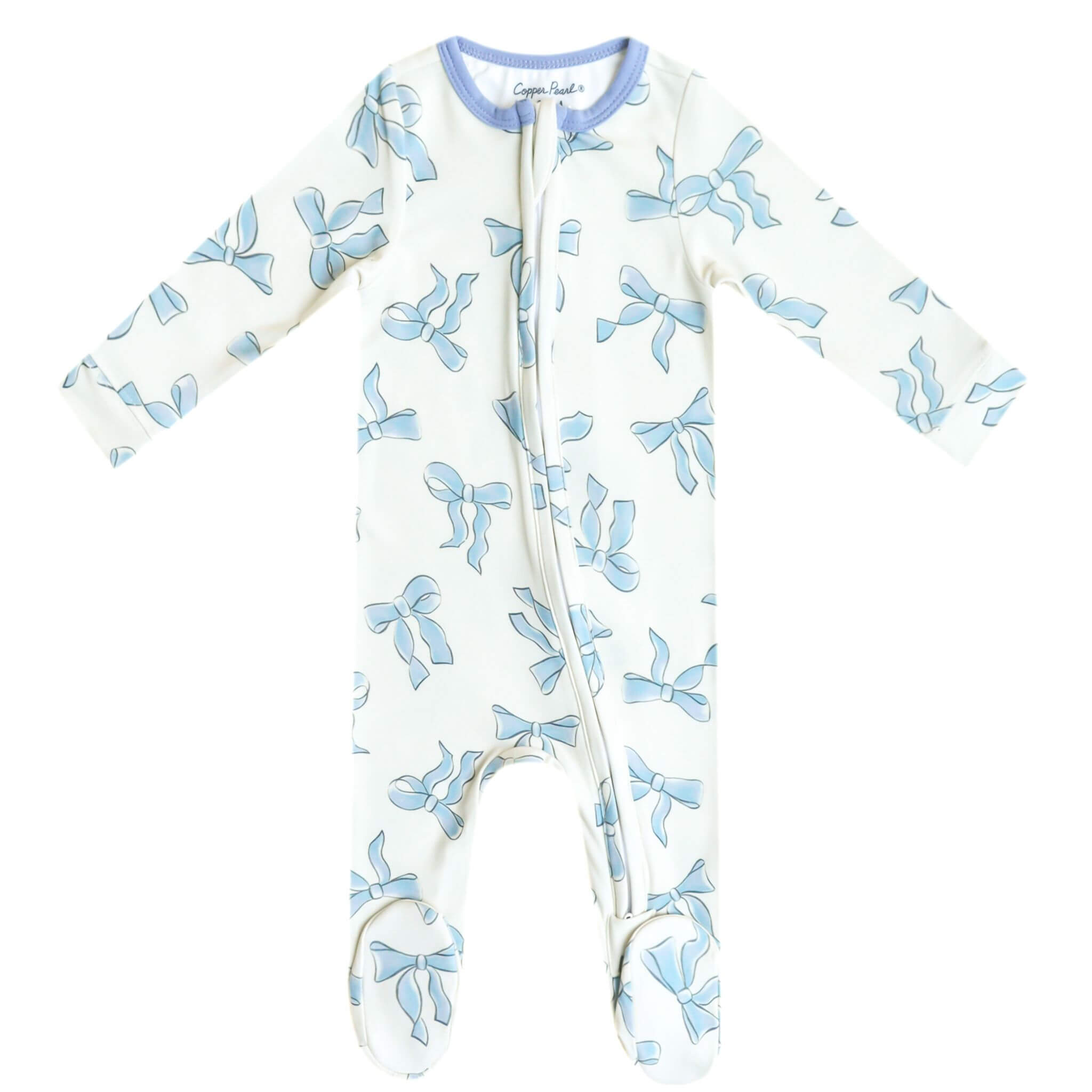 Zip Up Footie Pajama Set - Daphne