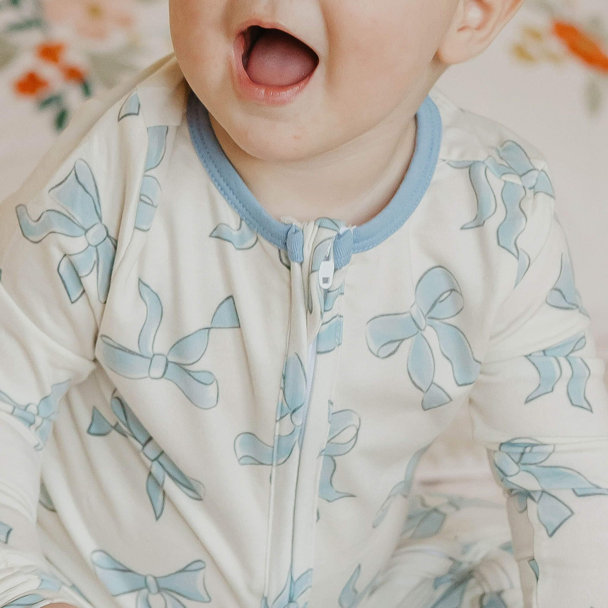 Zip Up Footie Pajama Set - Daphne