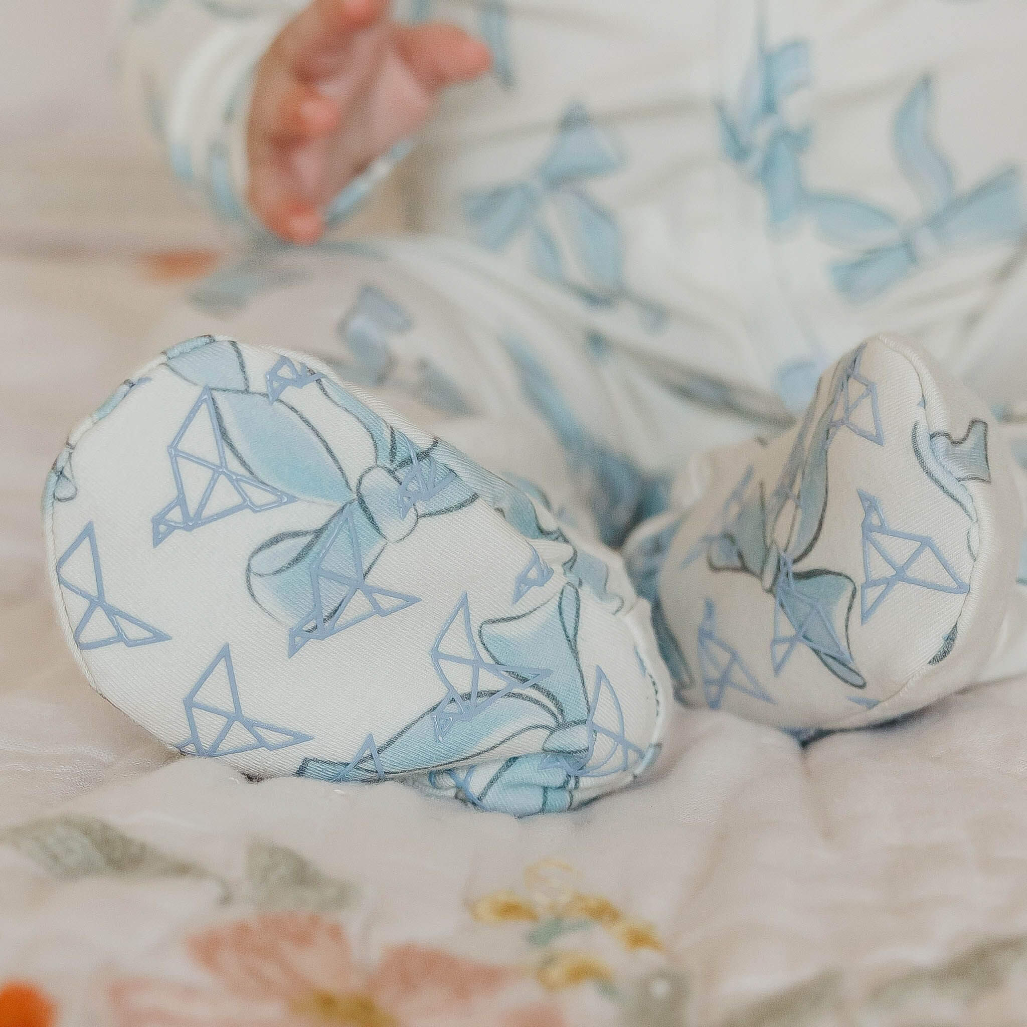 Zip Up Footie Pajama Set - Daphne