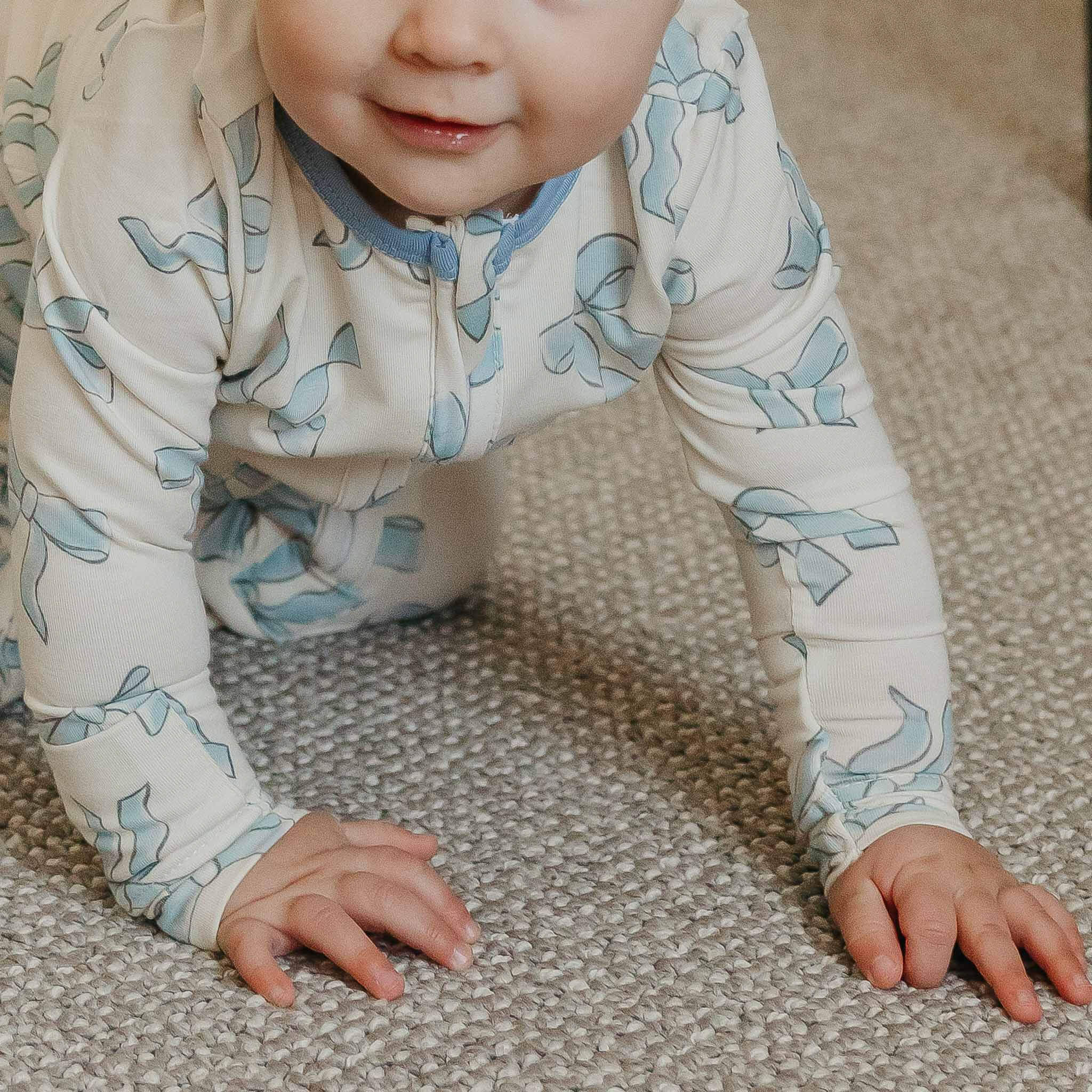 Zip Up Footie Pajama Set - Daphne