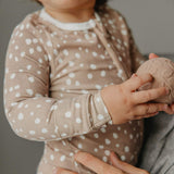 Zip Up Footie Pajama - Fawn