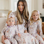 Zip Up Footie Pajama Set  - Flora