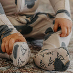 Zip Up Footie Pajama Set - Gemma in Tan