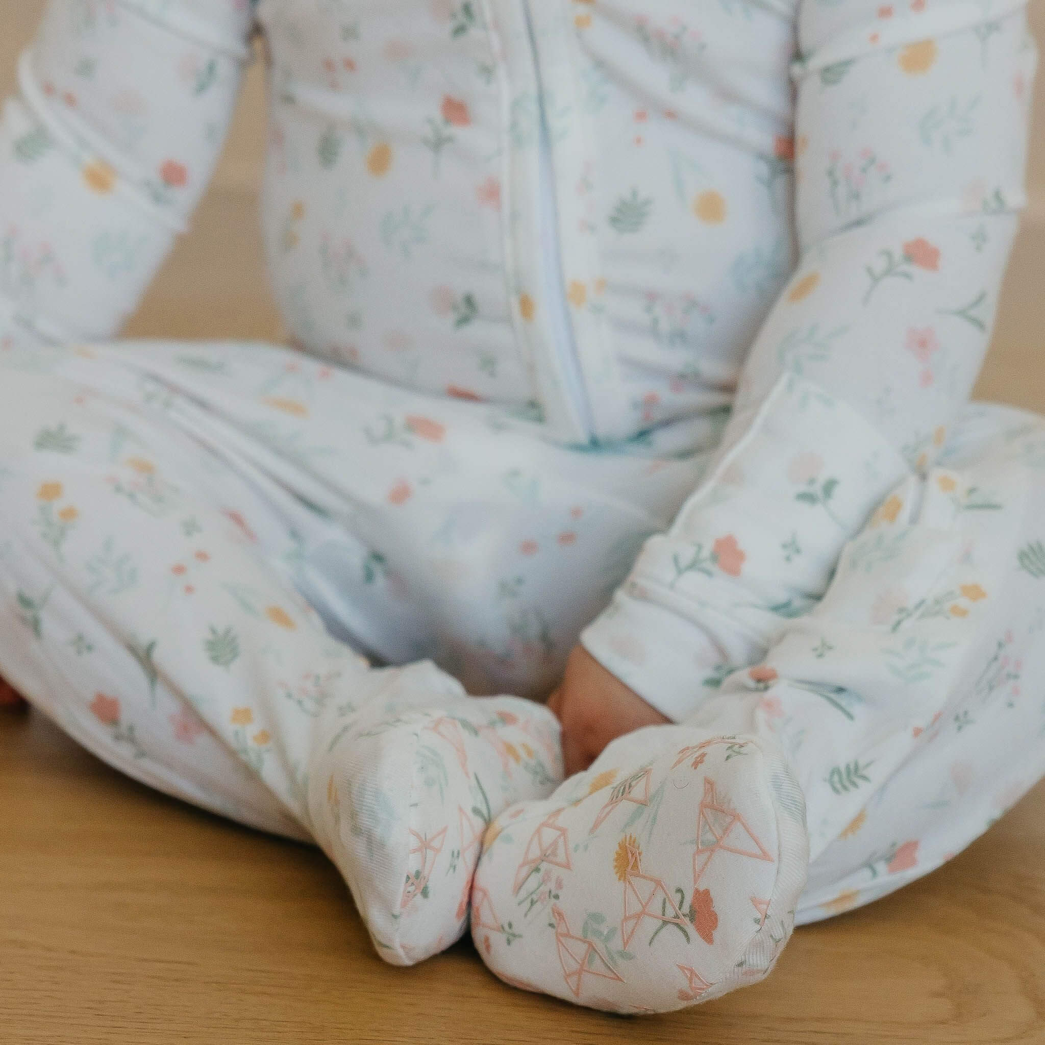 Zip Up Footie Pajama Set - Mabel