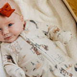 Zip Up Footie Pajama Set - Montana