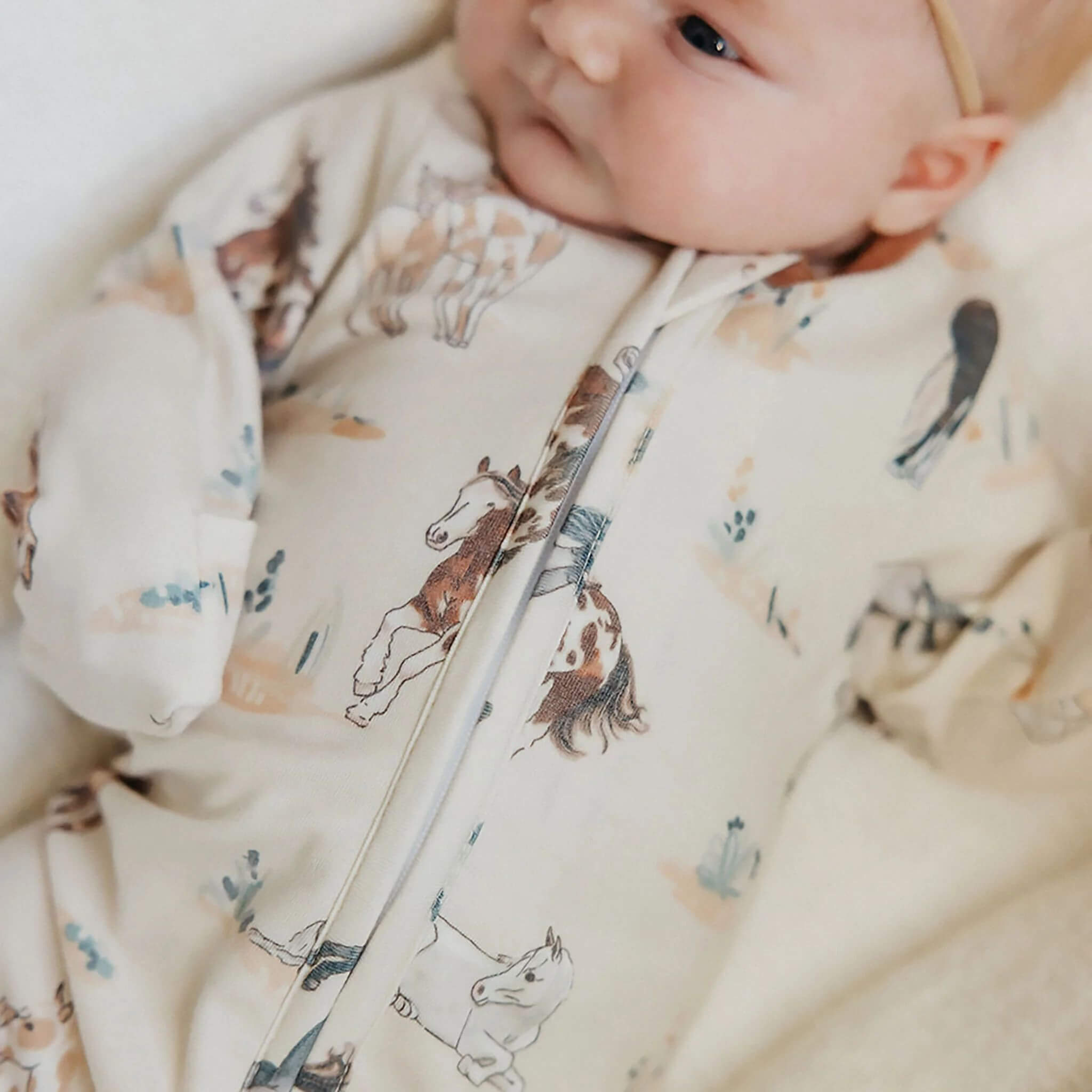 Zip Up Footie Pajama Set - Montana  