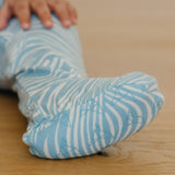 Zip Up Footie Pajama Set - Surf 