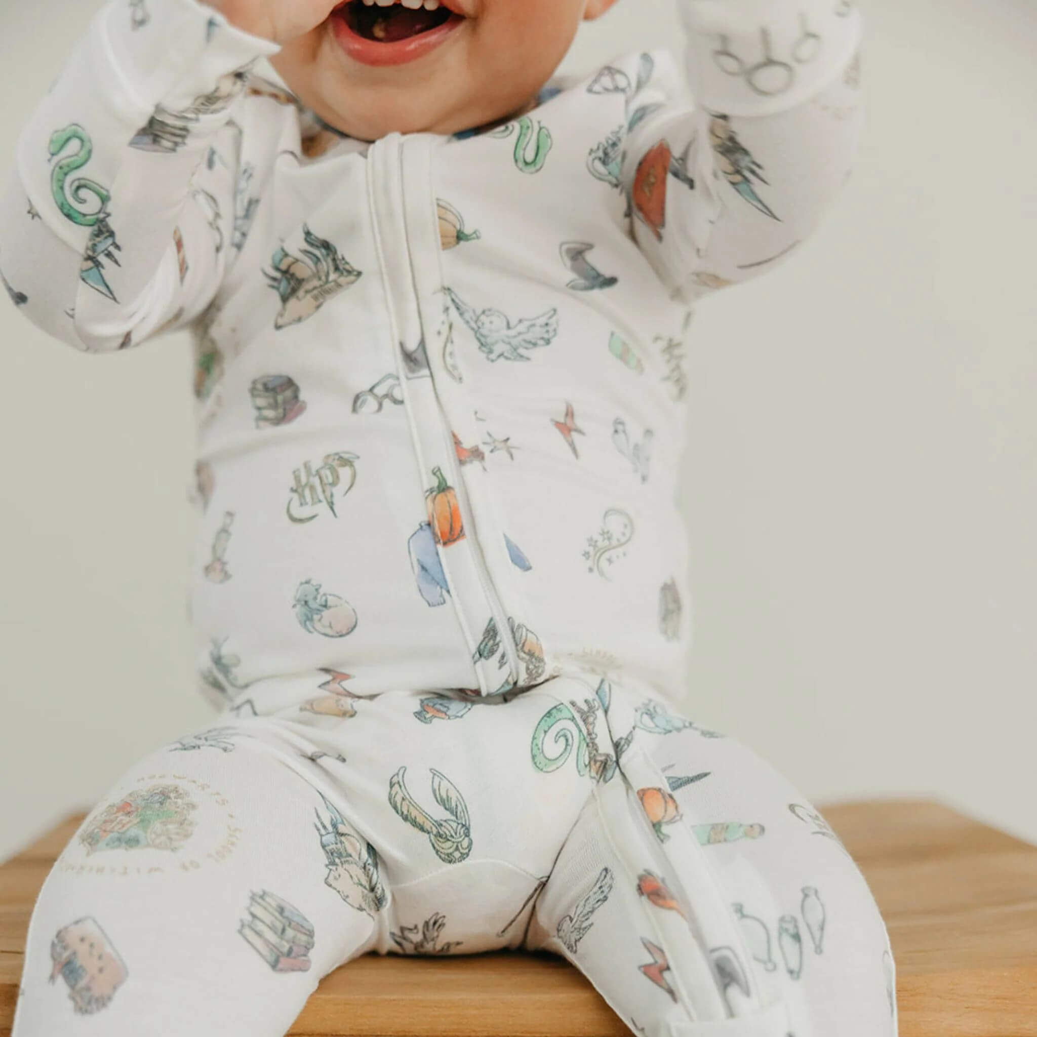 Zip Up Footie Pajama Set - Wizarding World