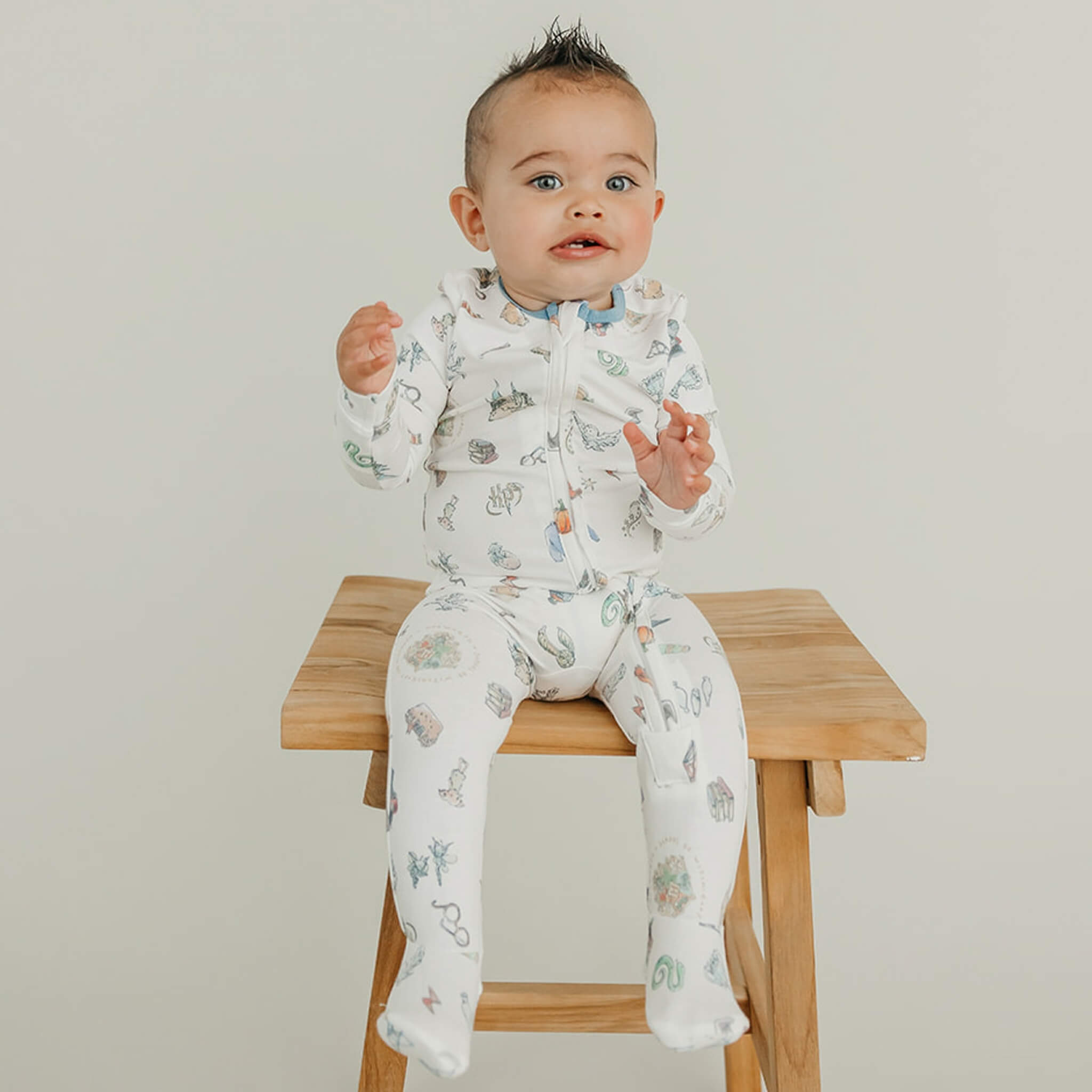 Zip Up Footie Pajama Set - Wizarding World