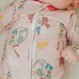 Zip Up Footie Pajama Set - Wonder Woman