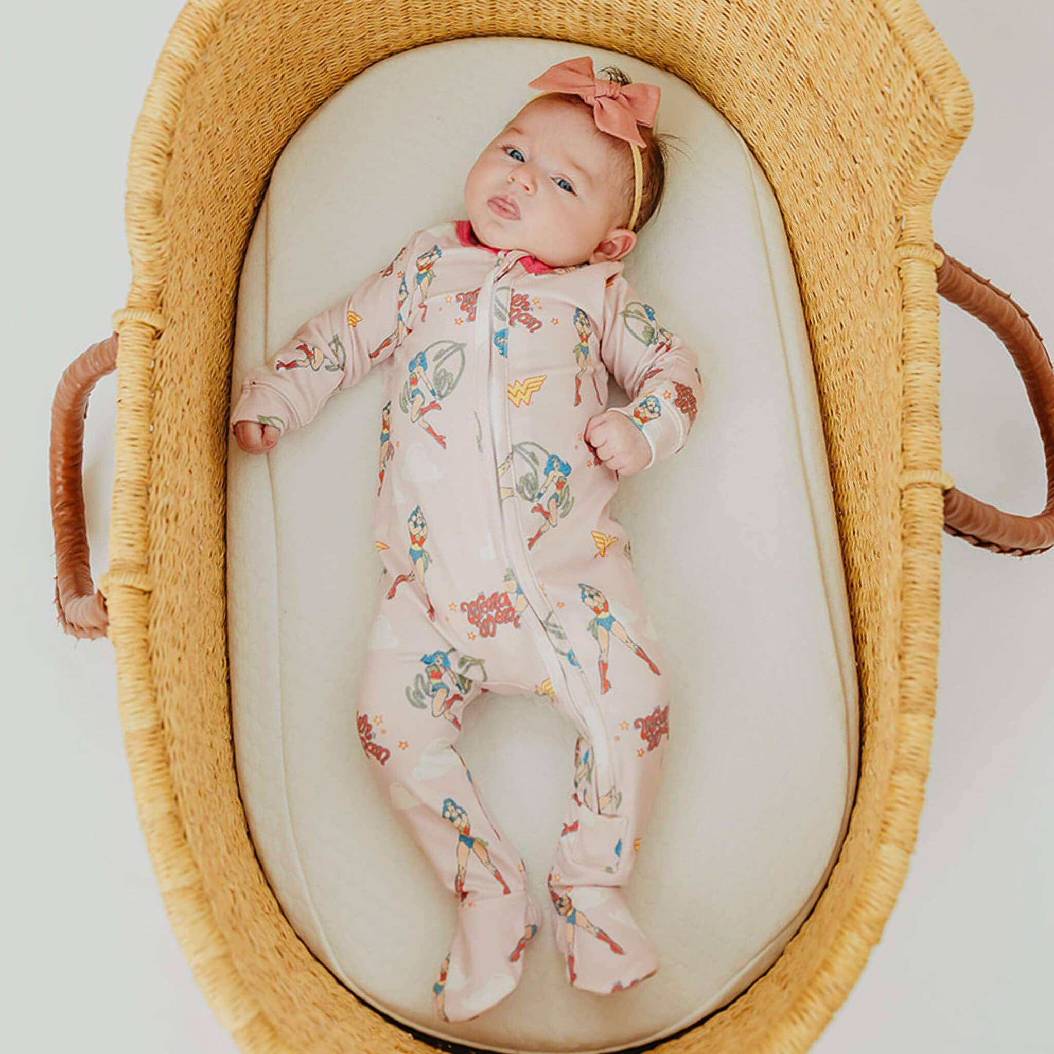 Zip Up Footie Pajama Set - Wonder Woman