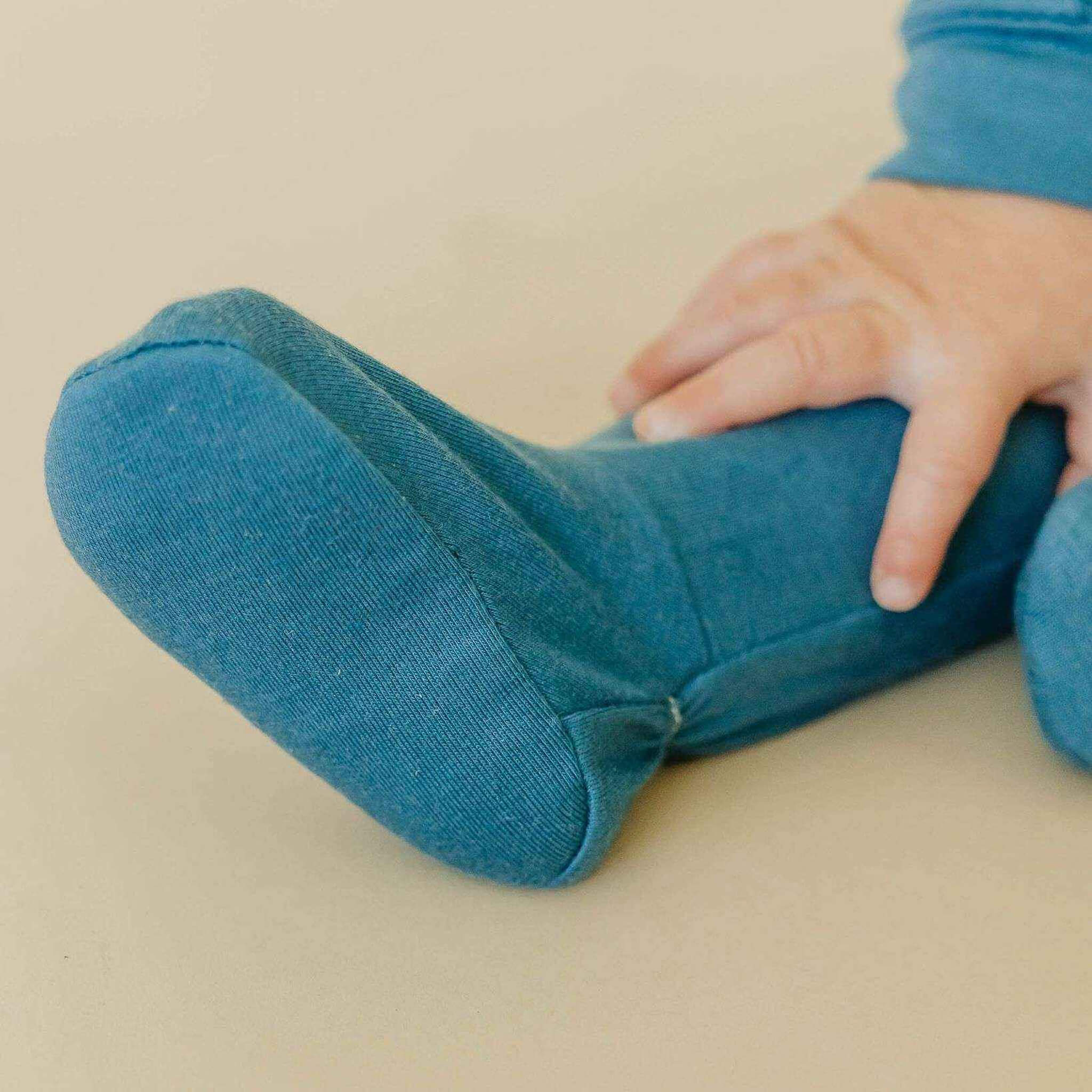 Zip-Up Footie Pajama - Steel