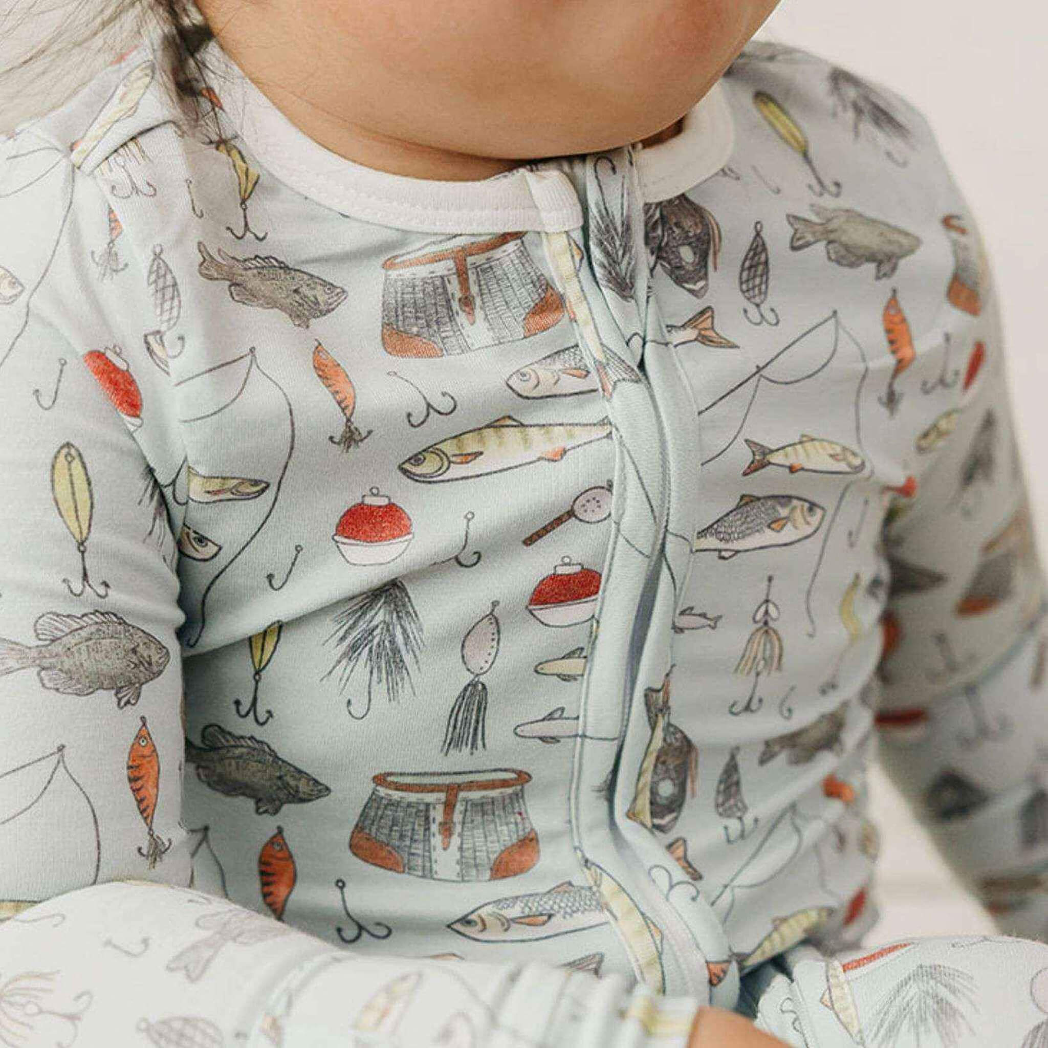 Zip-Up Footie Pajama - Trout