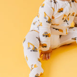 Bamboo Zip-Up Footie Pajama - Dozer