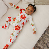 Bamboo Zip-Up Footie - Holly Anne