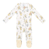 Zip-Up Footie Pajama - Hunny