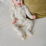 Zip-Up Footie Pajama - Hunny