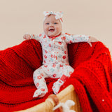 Zip-Up Footie Pajama - Noel