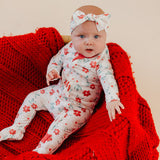 Zip-Up Footie Pajama - Noel