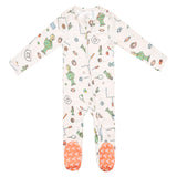 Zip-Up Footie Pajama - Sesame Street Varsity Friends
