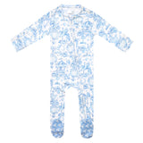 Bamboo Zip-Up Footie Pajama - Vintage Carnival