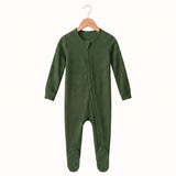 Bamboo Waffle Footie - Alder